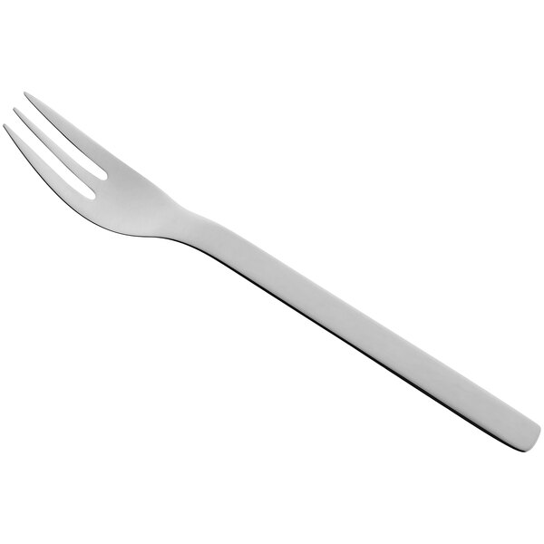 A RAK Porcelain Nano cake fork with a white handle.