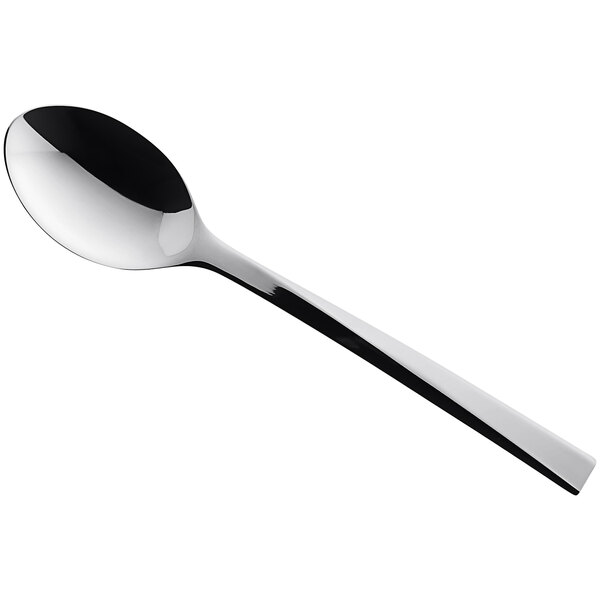 A RAK Porcelain stainless steel small teaspoon with a black handle and silver spoon.