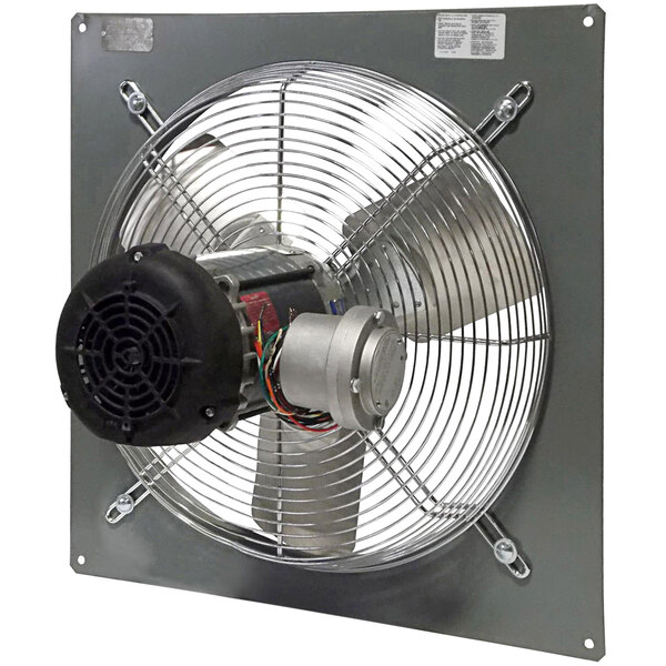 A metal Canarm panel-mounted exhaust fan.