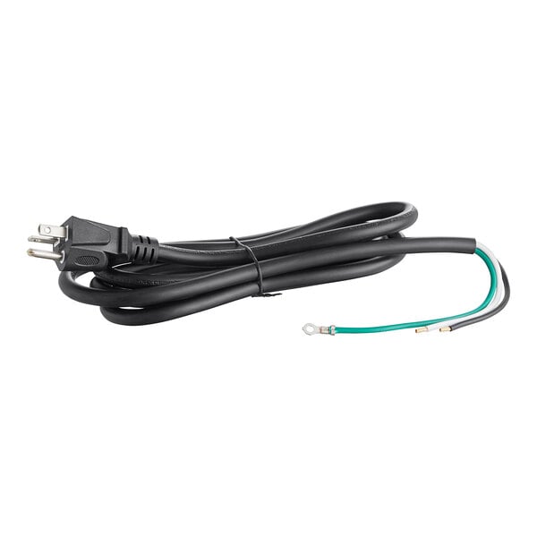 An Avantco black electrical cord with a plug.