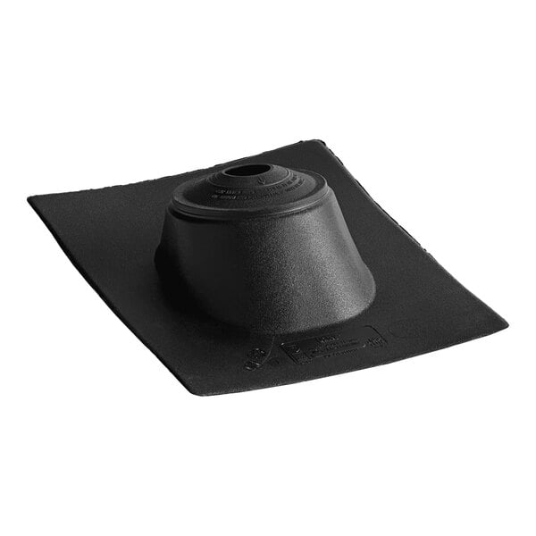 A black thermoplastic base with a hole.