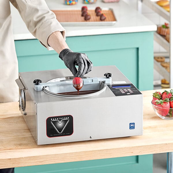 ChocoVision C116110VREV5 Revolation V Chocolate Tempering Machine 5 lb. Capacity - 110V, 750W