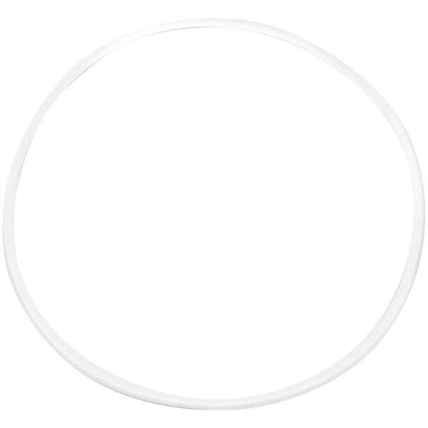 A white plastic bowl ring.