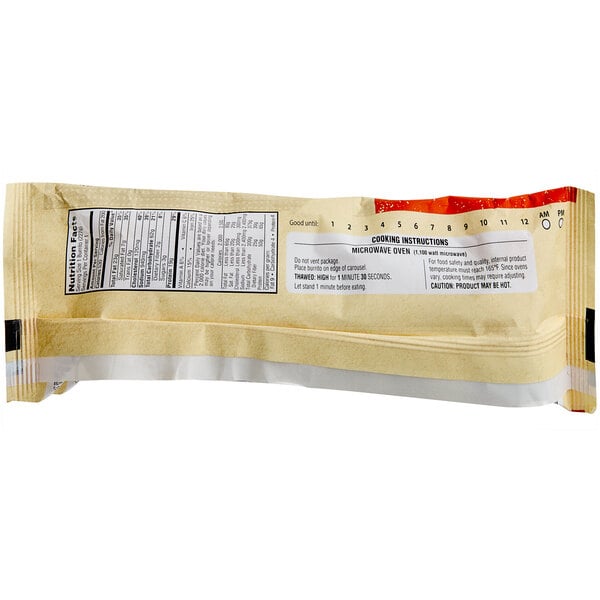 A package of El Monterey Egg, Sausage, Potato, and Cheese Breakfast Burritos on a white background.