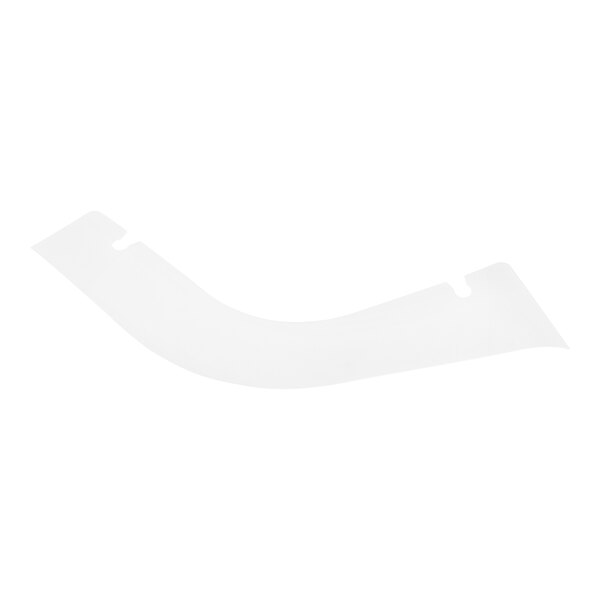 A white plastic curved strip.