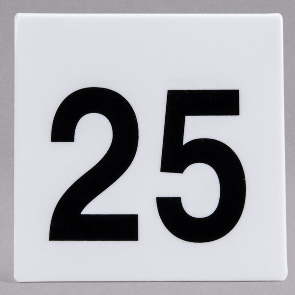 GET NUM-1-25 Numbers 1 Through 25 Table Tent Number