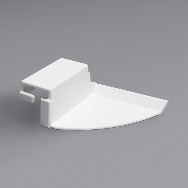 A white plastic clip.