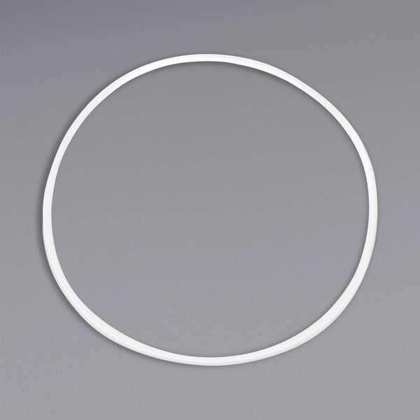 A white circular ring.