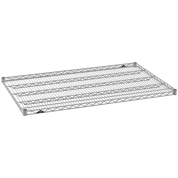 A close-up of a Metroseal 4 wire shelf.