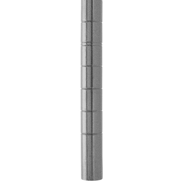 A Metroseal 4 Metro Super Erecta post with a gray metal finish.