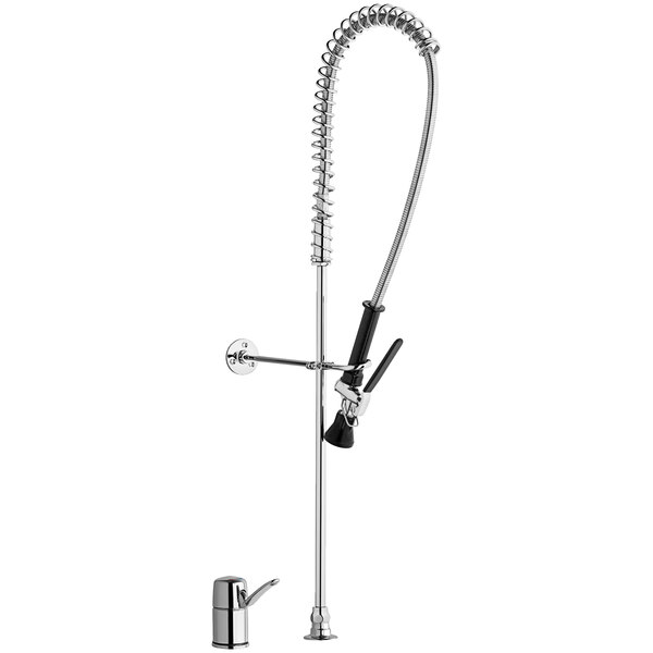 A Chicago Faucets pre-rinse faucet with a hose.