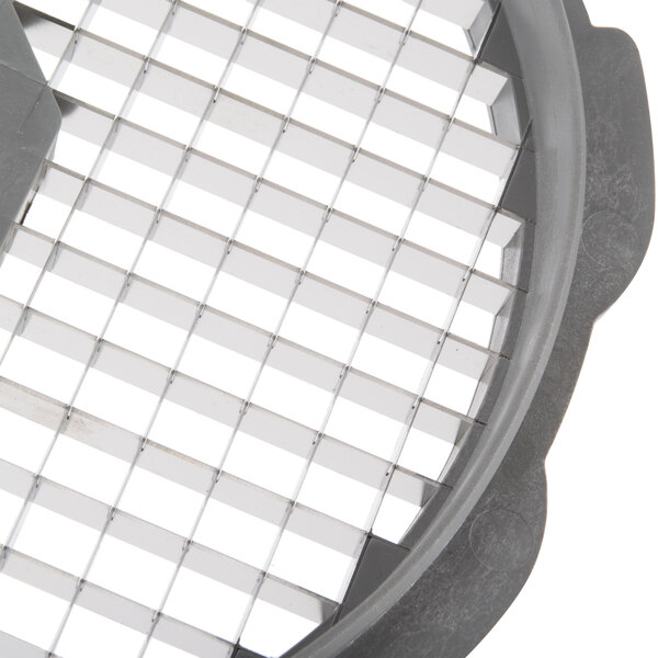 A Robot Coupe 3/8" x 3/8" metal dicing grid.
