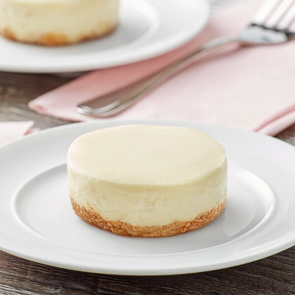 A Tennessee Cheesecake Original Cheesecake on a white plate.