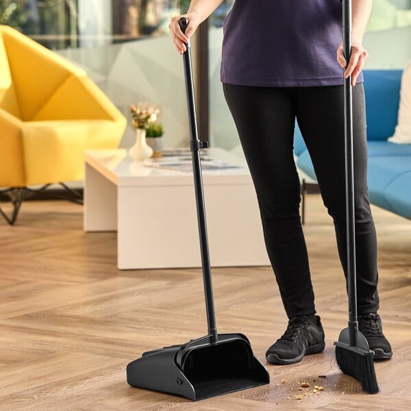 Lavex 12" Open-Lid Lobby Dust Pan