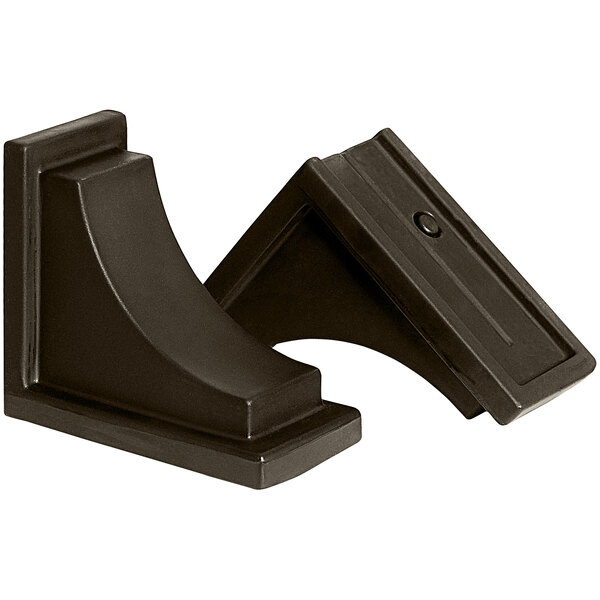 A pair of black plastic Mayne Nantucket corbels.