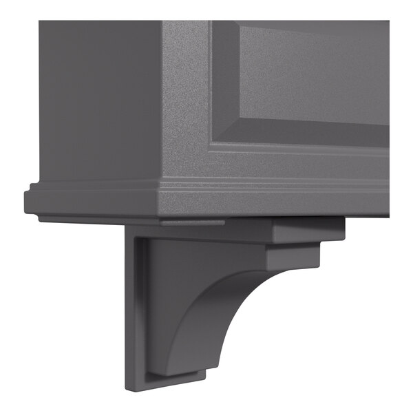 A close-up of Mayne Nantucket Graphite Grey Corbels.