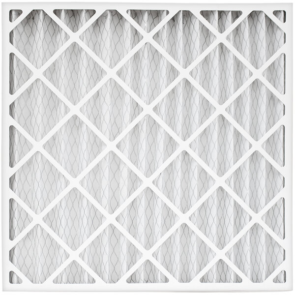 A white XPOWER pleated media filter with a grid pattern.