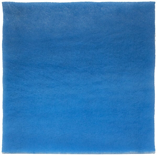 A blue square with a white border.
