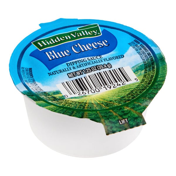 Hidden Valley Blue Cheese Dressing Cup 1.25 oz. - 96/Case