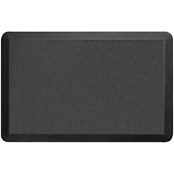 A black rectangular Durable Urethane HD anti-fatigue mat with a black border.