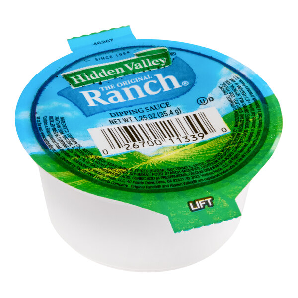 Hidden Valley Original Ranch Dressing Cup 1.25 oz. - 160/Case
