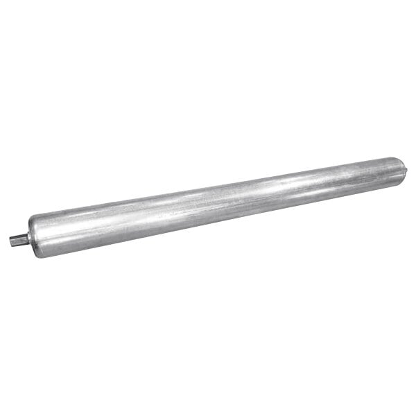 A long metal cylinder, a Lavex galvanized steel roller.