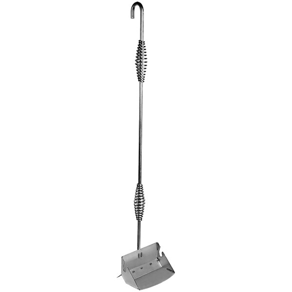 A metal clean-out tool for a Gateway Drum Smoker.