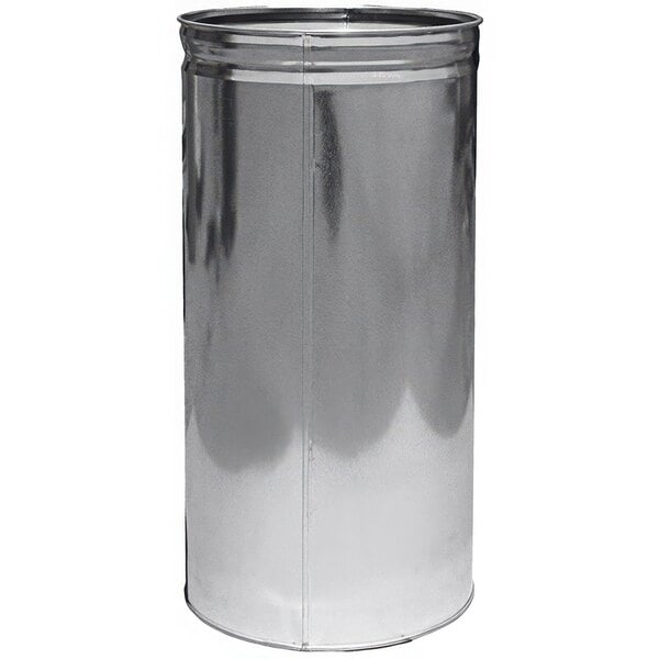 Witt Industries 15DTL Galvanized Steel Round Liner for 15DT Push Top Standard Decorative Waste Receptacles