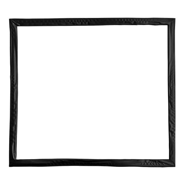A black square gasket with a white background.