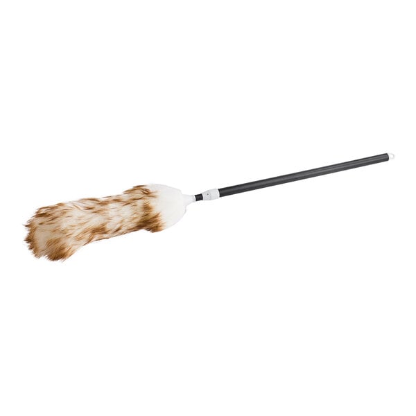 A Lavex lambswool duster with a telescopic black handle.