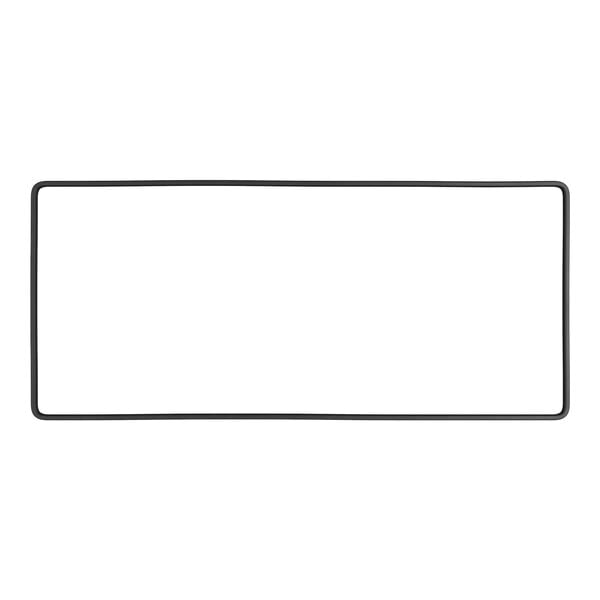 A rectangular black lid gasket for a CaterGator cooler.