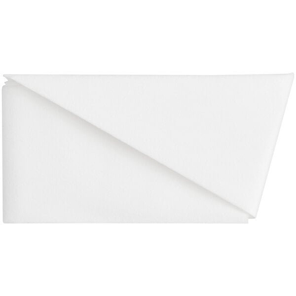 A white folded paper coffee cup sleeve.