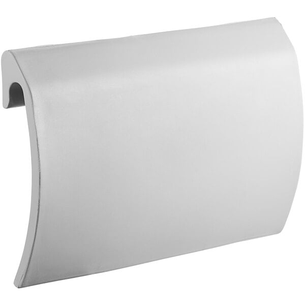An Avantco Ice white plastic ice baffle with a curved edge.