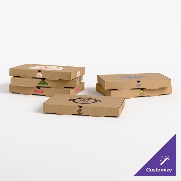 Choice 21" x 13 1/4" x 2 1/4" Customizable Full Pan Corrugated Catering Box - 50/Case