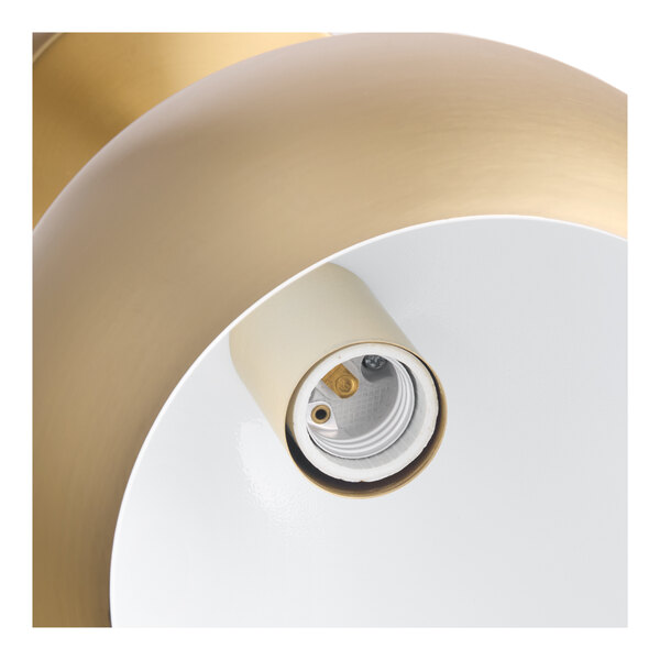 Globe Vintage Matte Brass Plug-In or Hardwire Wall Sconce - 120V, 60W