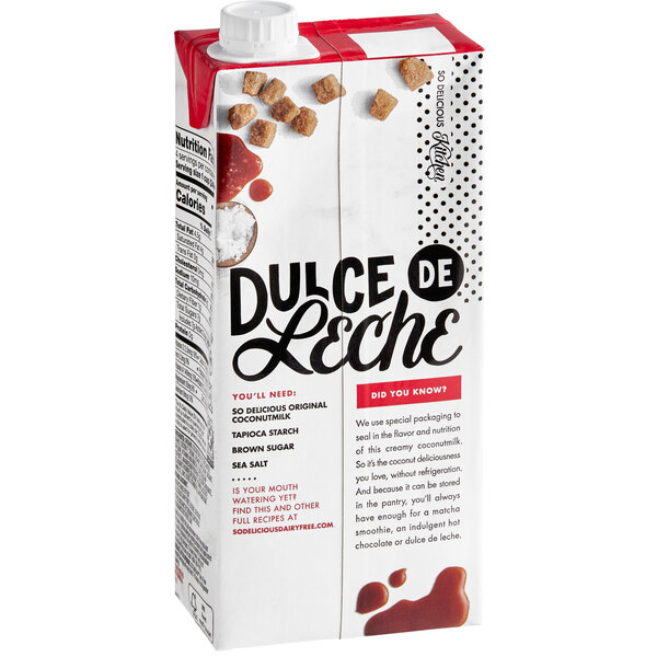 A white carton of So Delicious Organic Coconut Milk.