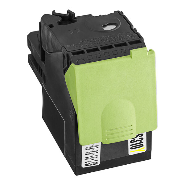 A yellow and black Point Plus toner cartridge for a Lexmark printer.