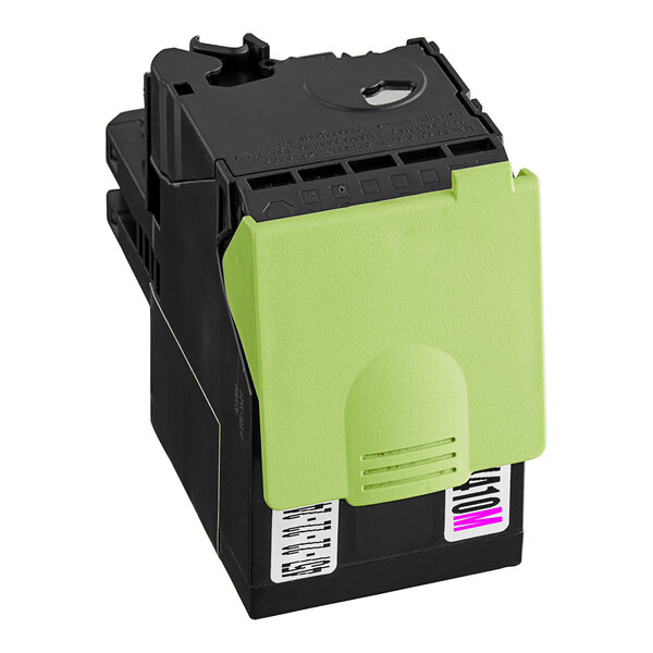 A magenta and black Point Plus toner cartridge for a Lexmark printer on a white background.