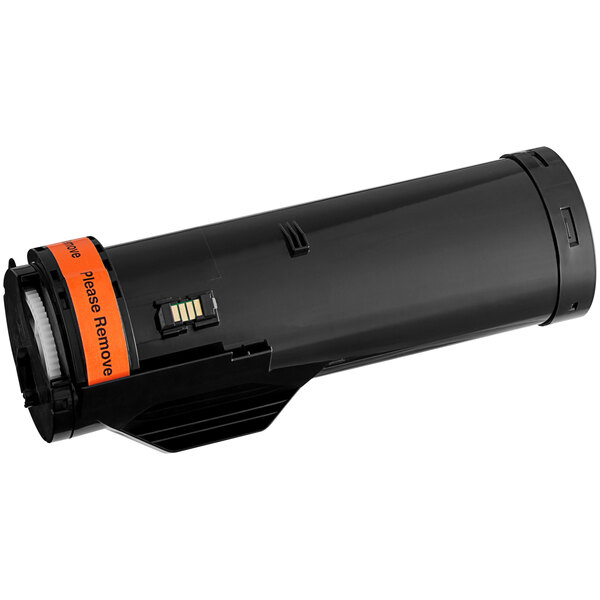 A black Point Plus toner cartridge for a Xerox printer with a yellow label.