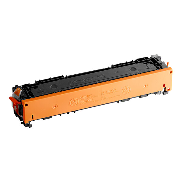 A yellow and black Point Plus printer toner cartridge for HP W2112X.