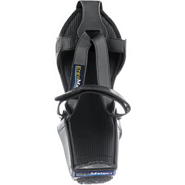 A black Impacto Ergomates overshoe with straps.