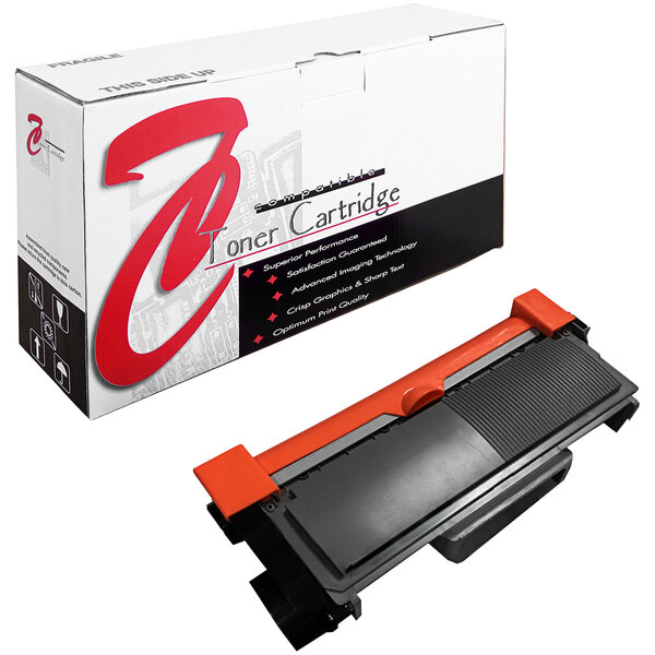 A white box with black and red text for a Point Plus black remanufactured toner cartridge for Brother.