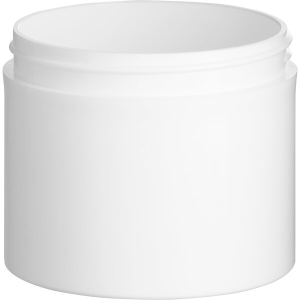 A white plastic container with a lid.