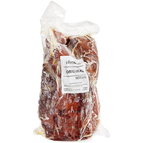 A bag of Blackbird Foods Original Seitan Block with a white label.