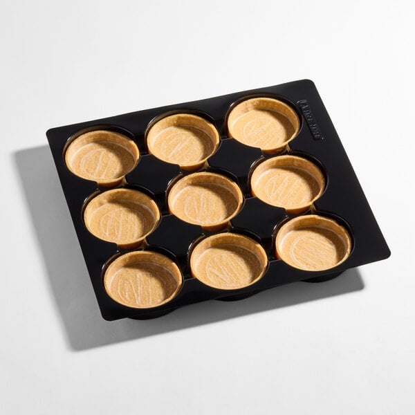 La Rose Noire 3 3/16" Large Round Vanilla Tart Shell - 45/Case