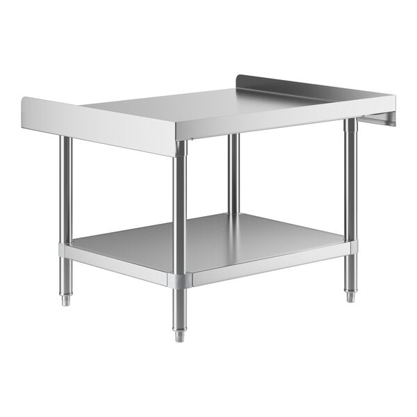 A Regency stainless steel equipment stand with undershelf.