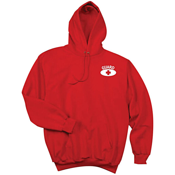 A red Kemp USA sweatshirt with a white logo on the front.