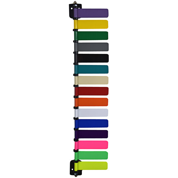 An Omnimed 15-flag system with colorful rectangular flags.