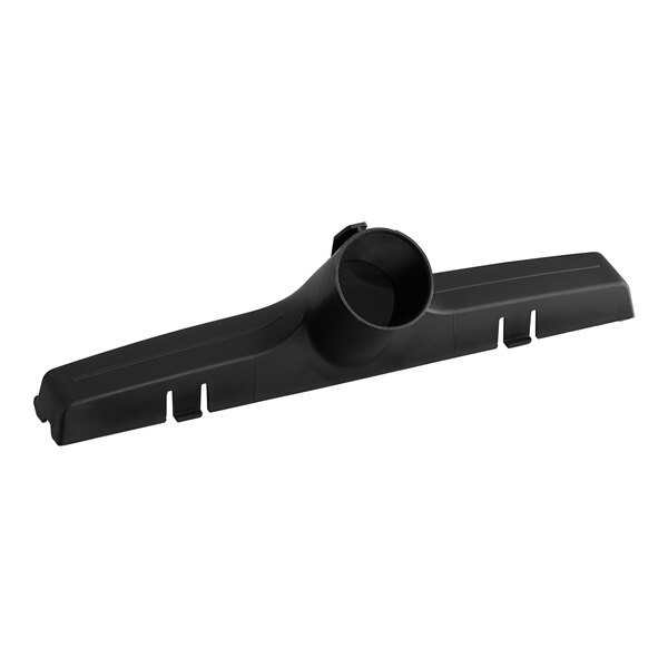 A black plastic Lavex Pro floor tool nozzle with a hole in the middle.