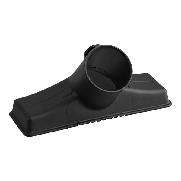 A black plastic Lavex Pro Gulper Nozzle for wet/dry vacuums with a hole in it.